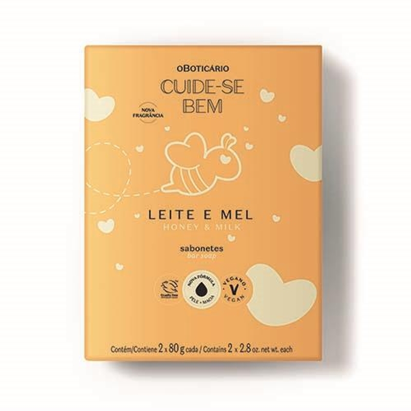 Sabonete Cuide-Se Bem Leite E Mel 2X80g cada