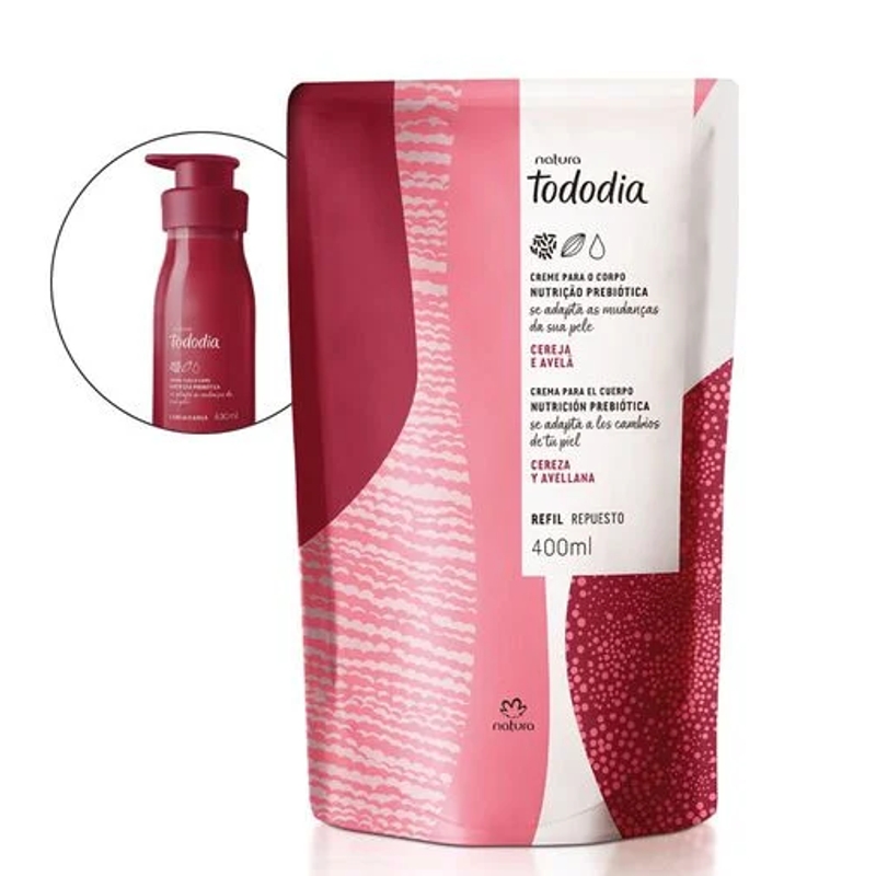 Refil Hidratante Cereja E Avelã 400ml