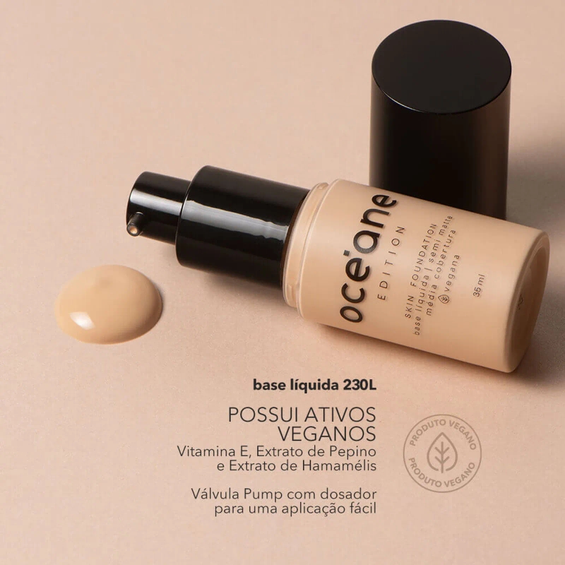 Base Líquida Clara Semi-Matte – Skin Foundation 230L Océane Edition 35ml - foto 3