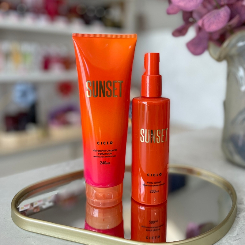 Combo Sunset Body Splash + Loção Hidratante