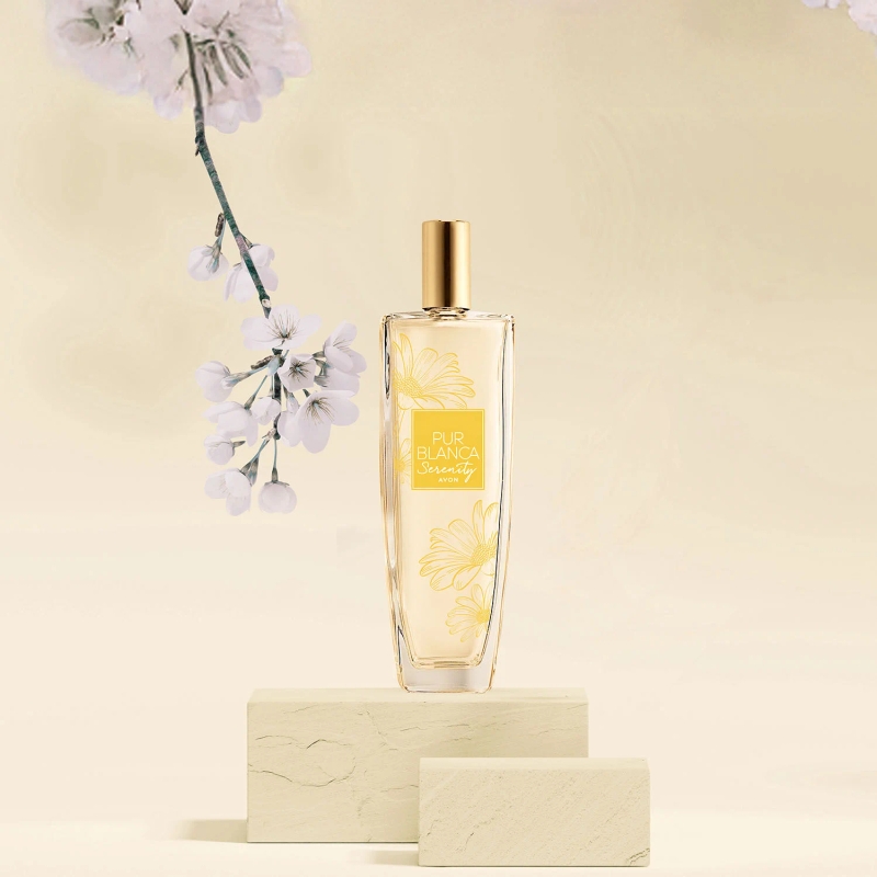 PERFUME FEMININO PUR BLANCA SERENITY DEO COLÔNIA AVON 75ML - foto 3