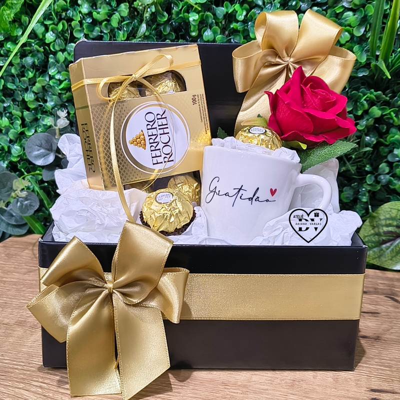 Box Ferrero Dourado
