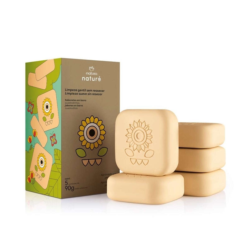 NATURE SAB BARRA QUADRADINHOS 5X90G - 90 g