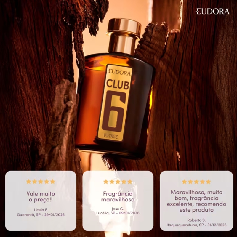Club 6 Voyage - Desodorante Colônia 95ml - foto 2