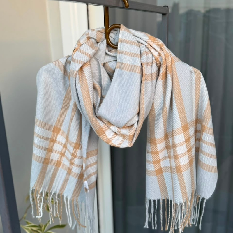 Pashmina Cinza Clara