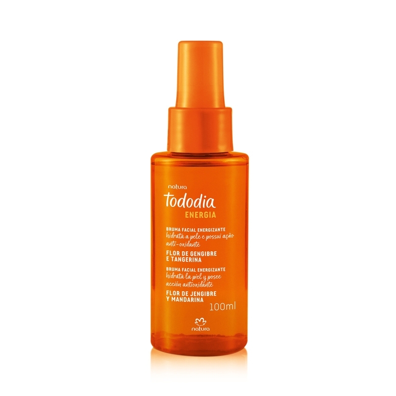Bruma Facial Energizante Tododia Flor de Gengibre e Tangerina - 100 ml