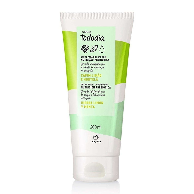 Creme Desodorante Nutritivo Para o Corpo Tododia Capim Limão e Hortelã - 200 ml