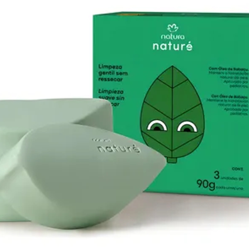 Sabonete Folhinhas Natura Naturé - 3 un de 90 g