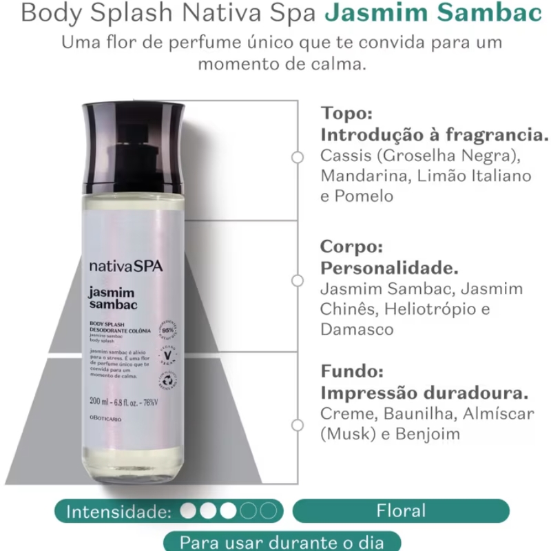 Body Splash Jasmim Sambac Nativa SPA - foto 2