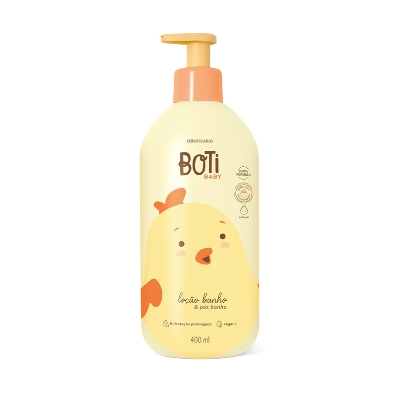 Loção Hidratante Banho E Pós-Banho Boti Baby 400Ml