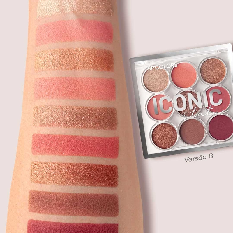 SP Colors Iconic Status Paleta de Sombras 9 Cores - B