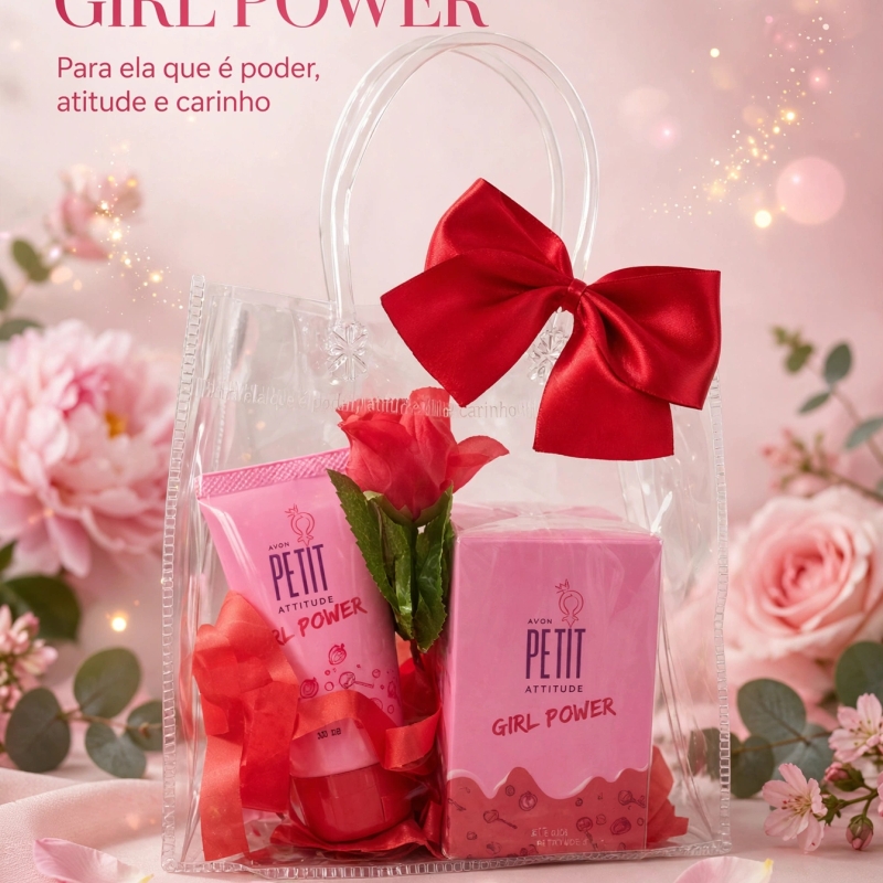 Kit Presente Deo Colônia 50 ml + Loção Perfumada Girl Power 50 ml