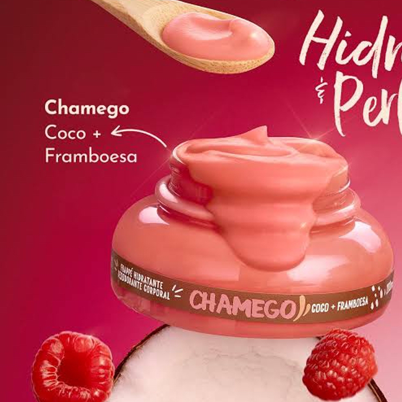 Frappé Hidratante Corporal Chamego Framboesa + Coco