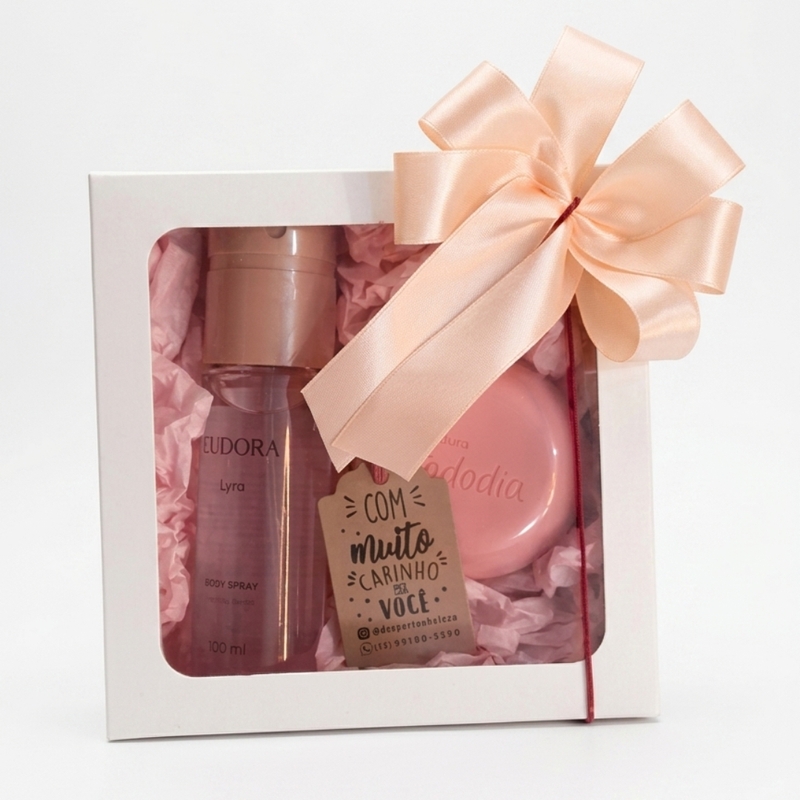 PRESENTE FEMININO BODY SPRAY EUDORA 100ml + SABONETE NATURA TODODIA