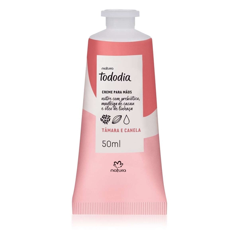 Creme nutritivo para as mãos tâmara e canela - 50 ml