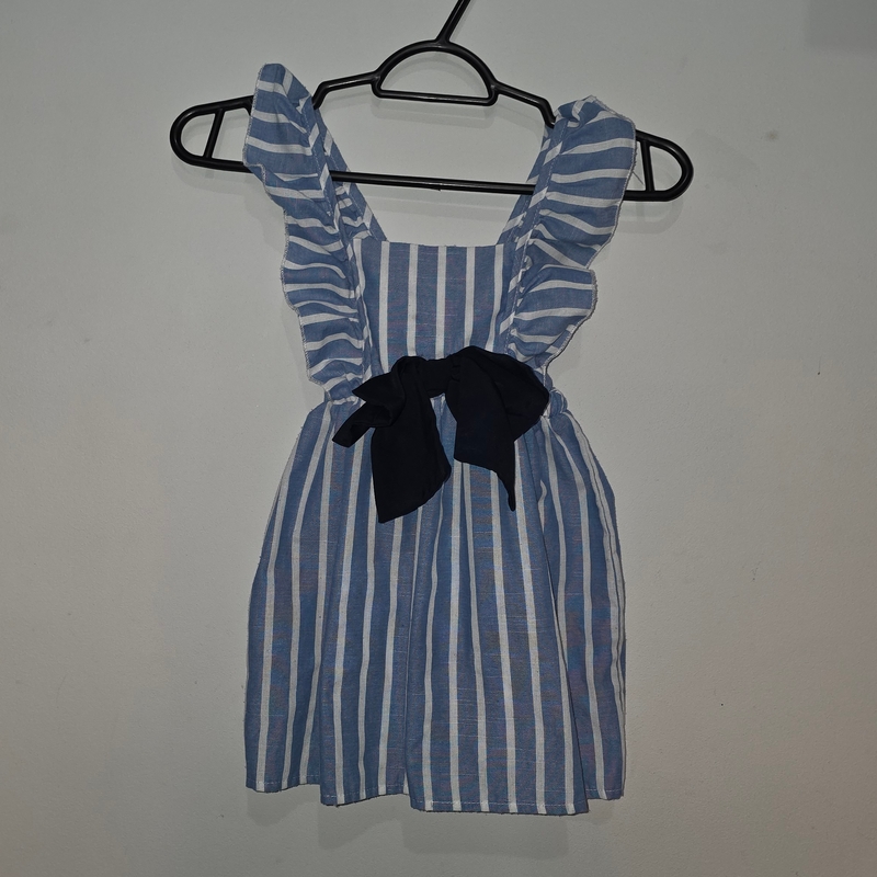 Vestido Listrado Azul