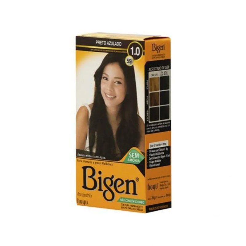 Tintura Bigen 1.0 Preto Azulado