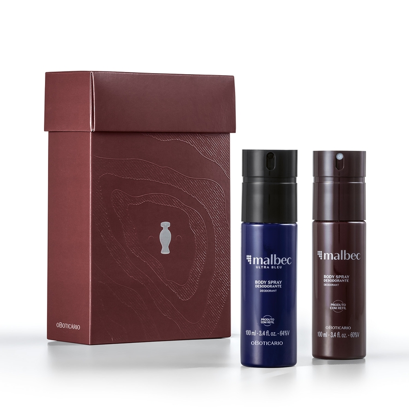 Kit Presente Body Sprays Malbec (2 itens)