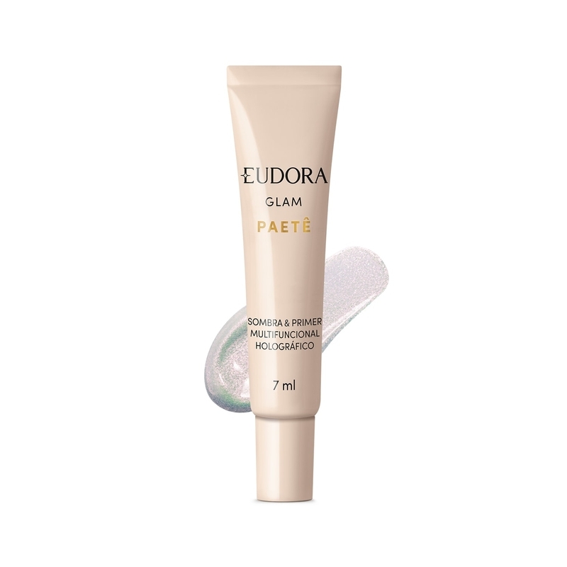 Sombra &amp; Primer Multifuncional Holográfico Glam Paetê 7ml