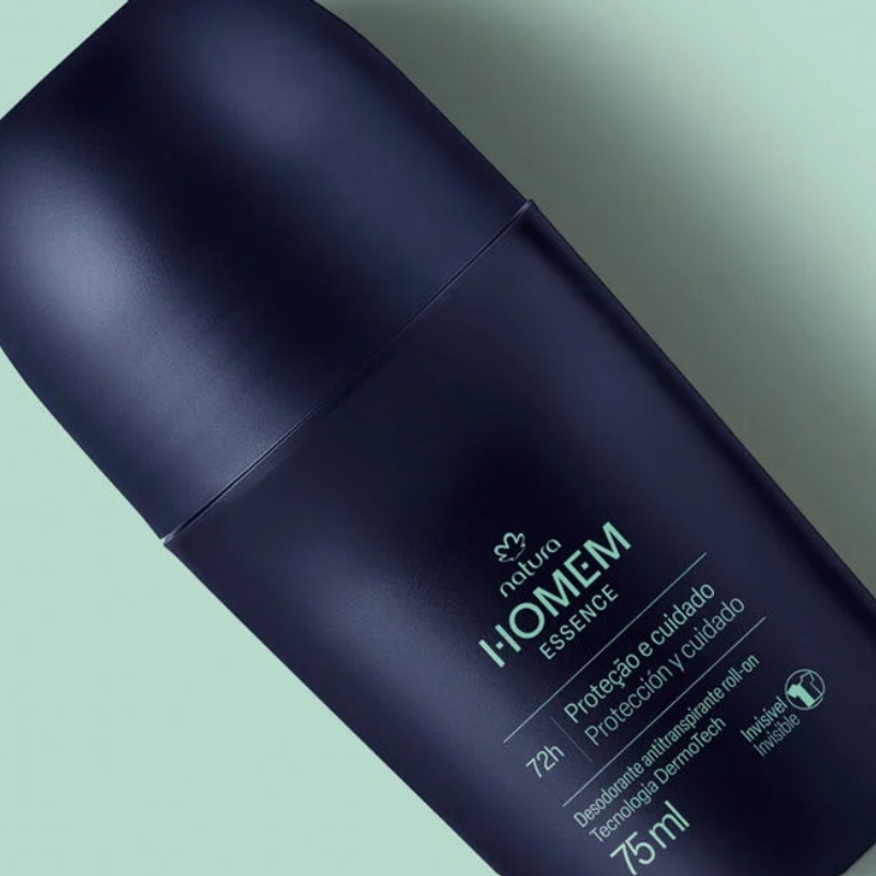 Desodorante Antitranspirante Roll-On Homem Essence Masculino 75 ml