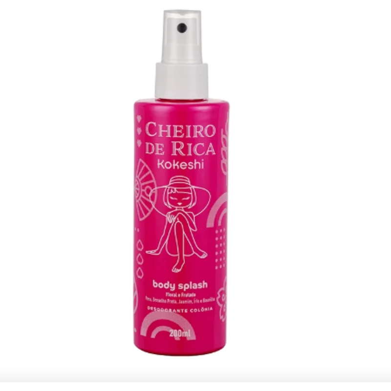 CHEIRO DE RICA FLORAL E FRUTADO BODY SPLASH 200ML