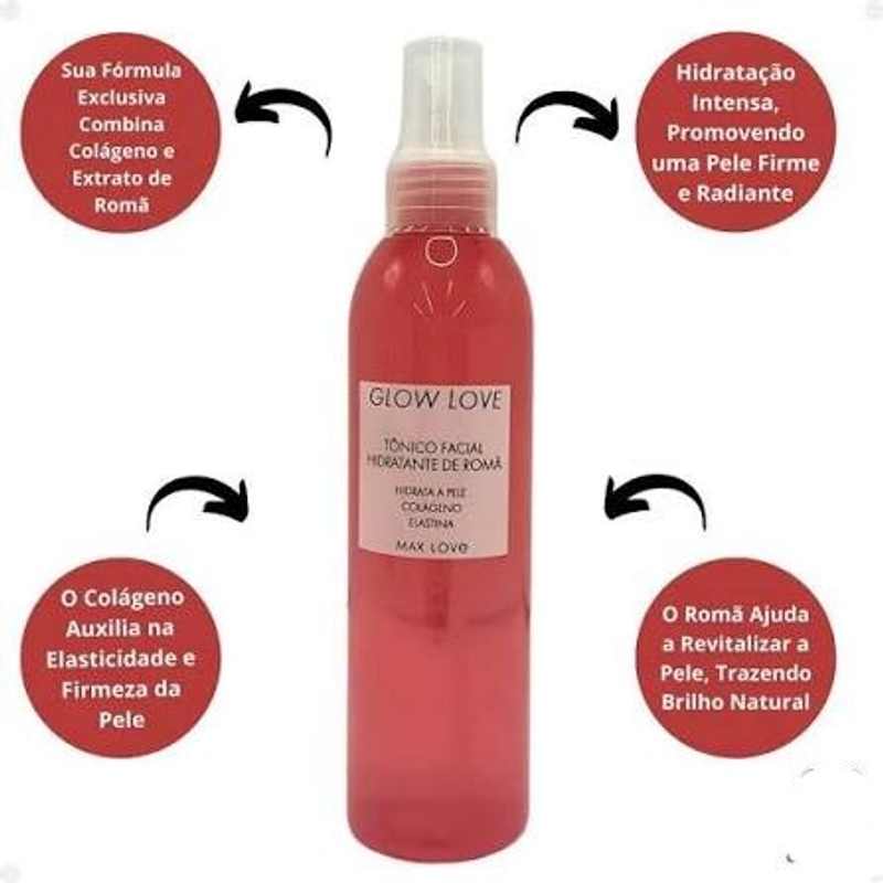 Tônico facial hidratante de romã - 200ml - foto 3