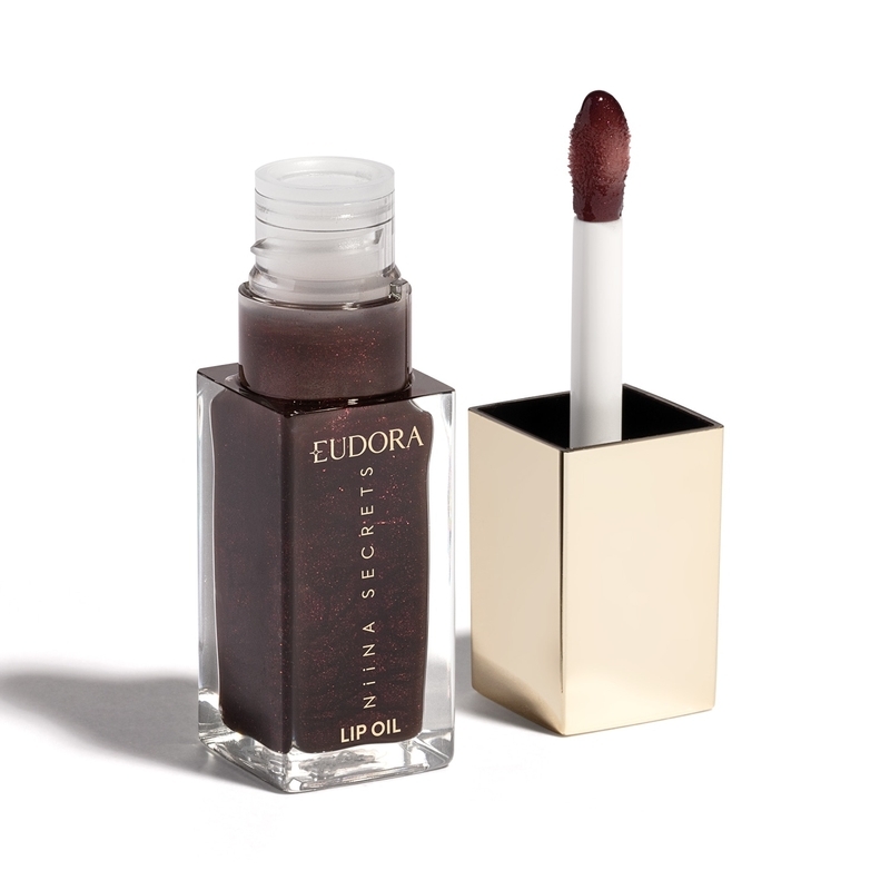 NIINA SECRETS LIP OIL SHINE FLOWERS ROSA NEGRA 7ML