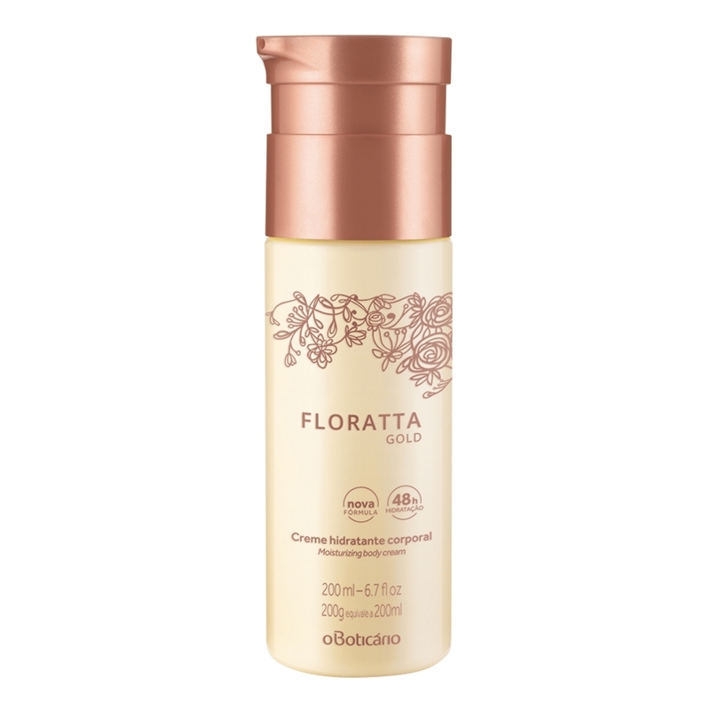 Creme Hidratante Desodorante Corporal Floratta Gold 200Ml