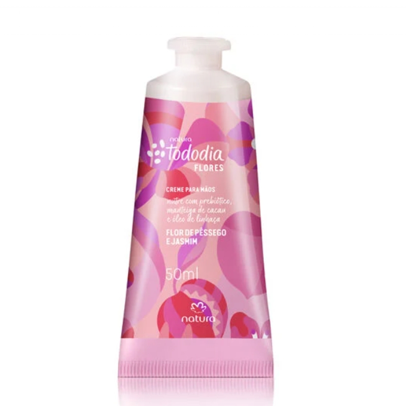 Creme para as Mãos Tododia Flores - Flor de Pêssego e Jasmim 50ml