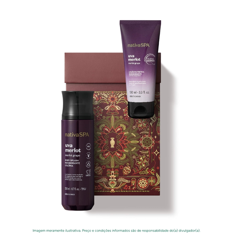 Kit Presente Nativa Spa Uva Merlot Natal 2026 - foto 2