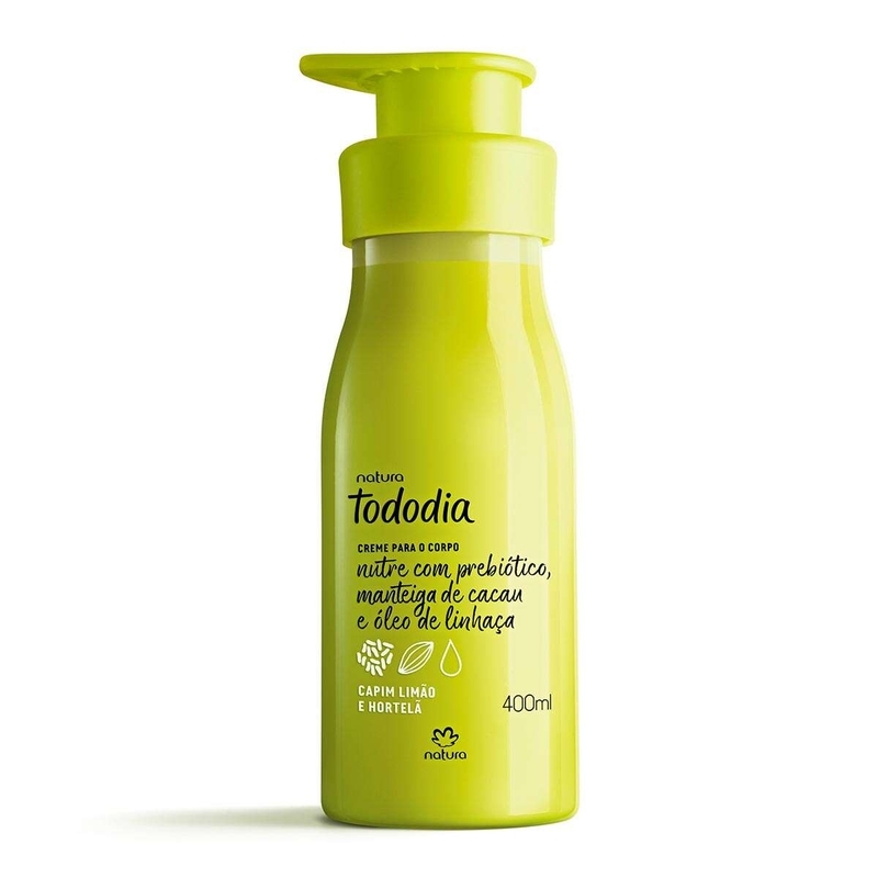 Creme Desodorante Nutritivo Para o Corpo Tododia Capim Limão e Hortelã - 400 ml