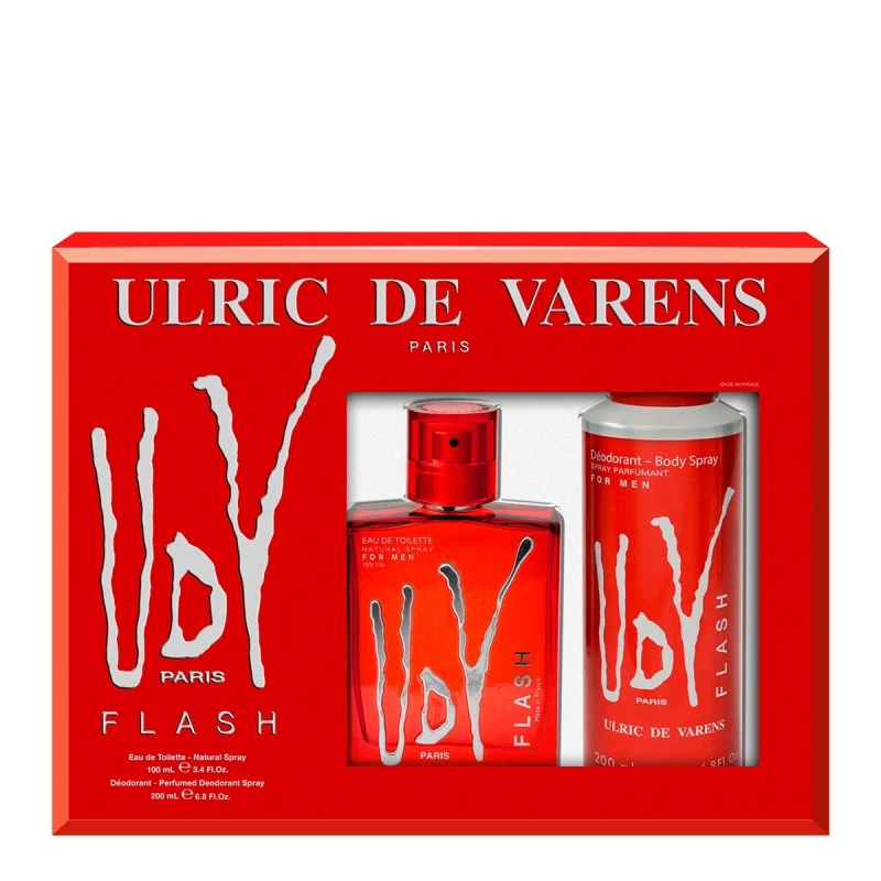 Kit Perfume Ulric de Varens UDV Flash 100ml + Desodorante 200ml - Masculino