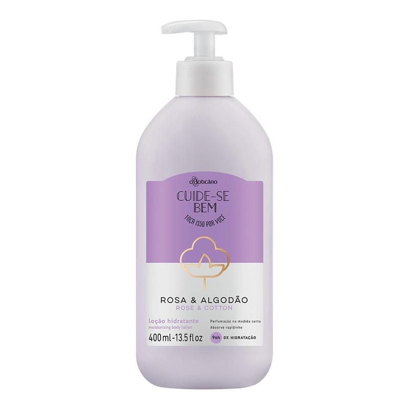 Hidratante Cuide-Se Bem Rosa E Algodão 400ml