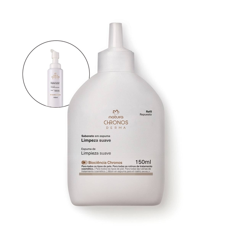Refil Espuma de Limpeza Suave 150 ml