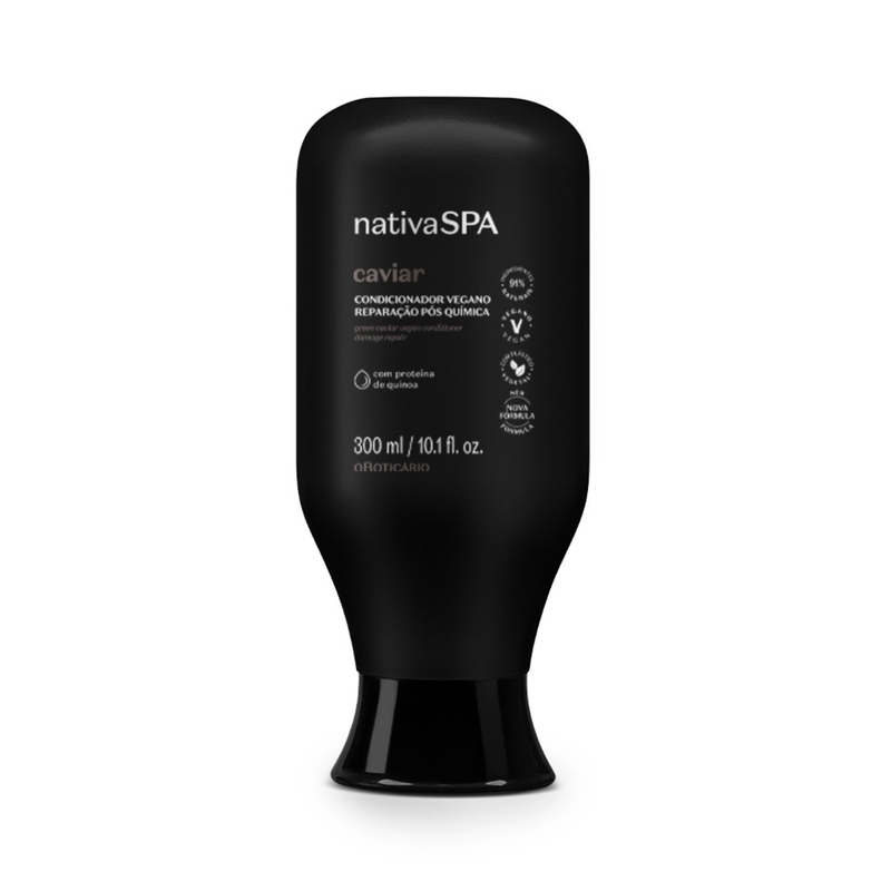 Condicionador Nativa Spa Caviar Reparação Pós Química 300Ml
