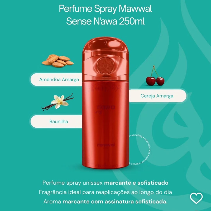 Body Spray Aerosol N'awa Mawwal 250ml