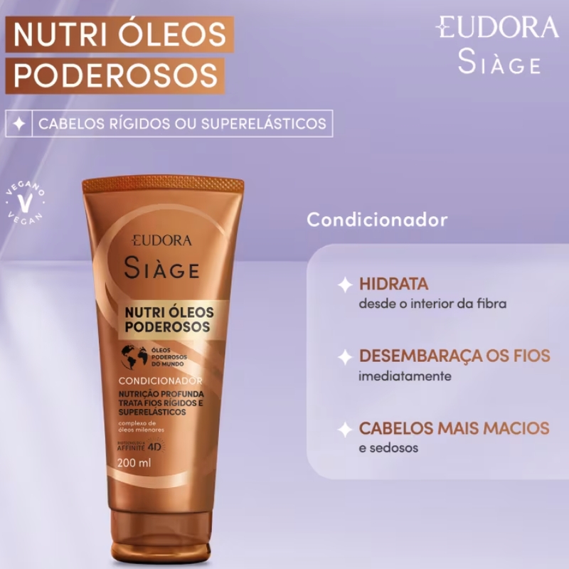 Condicionador Siàge Nutri Óleos 200 ml - foto 3