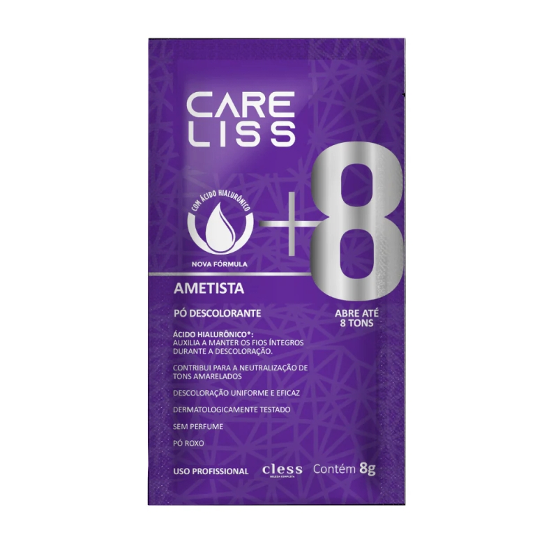 Pó Descolorante Capilar Ametista 8 Tons Care Liss 20g