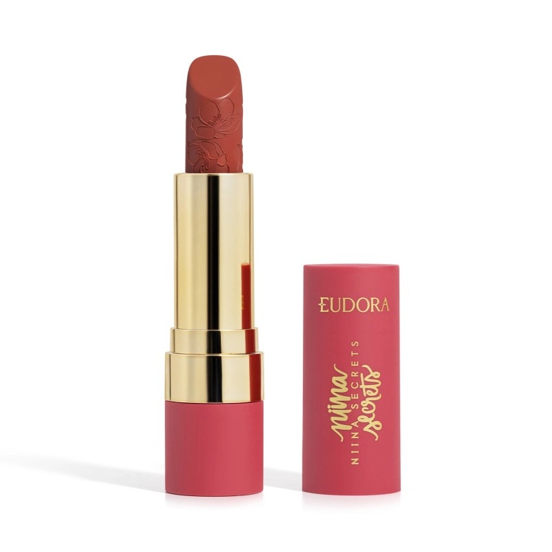 Batom Niina Secrets Soft Petals Vermelho Romântico 3,8g