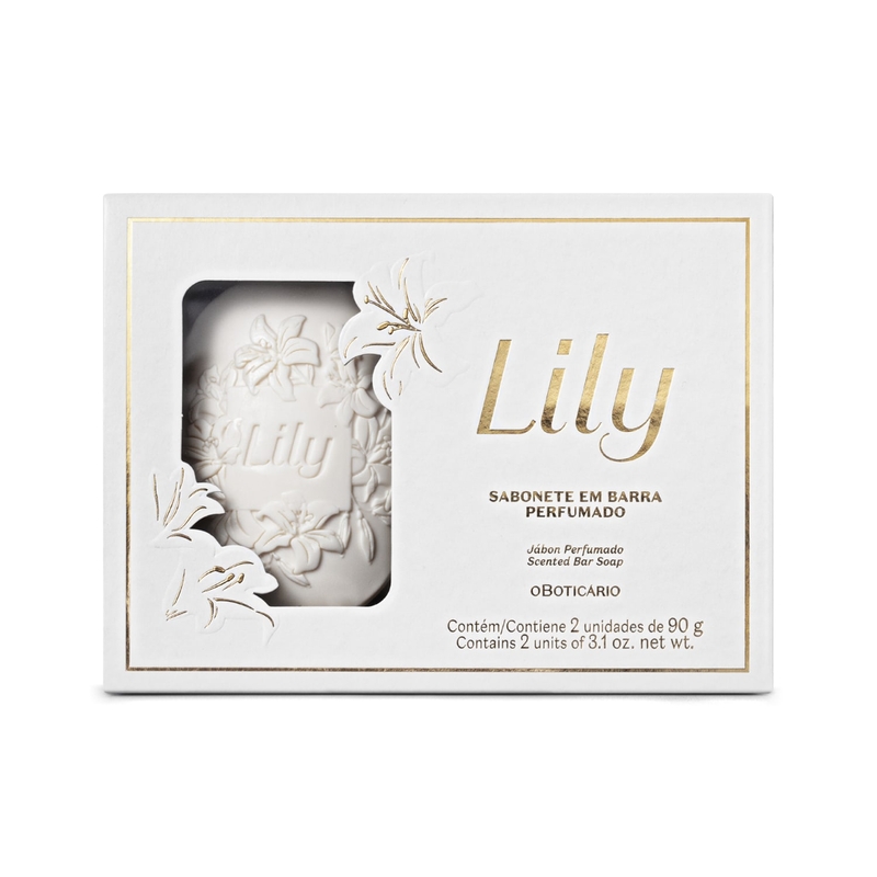 Sabonete Em Barra Perfumado Decorado Lily 2X90G - foto 2