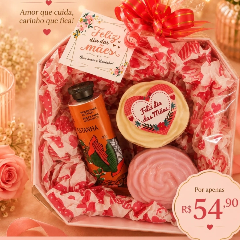 Presente Rosas E Castanhas