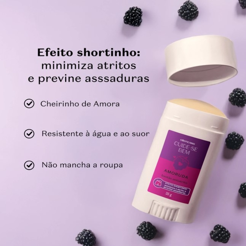 Bastão Anti-Atrito Cuide-Se Bem Amoruda 35g - foto 2