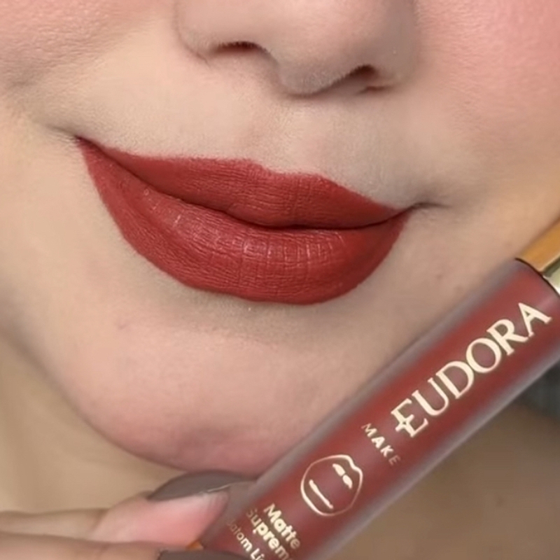 Batom Líquido Matte Supreme Canela Adam Mitch E Eudora Make 4Ml