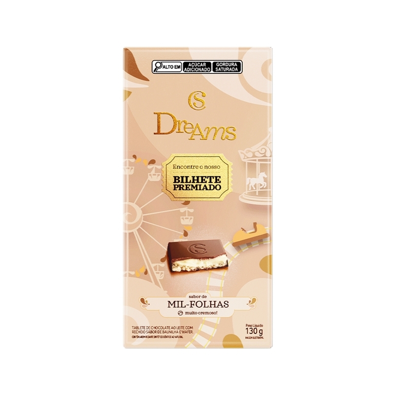 Tablete Dreams Mil-Folhas Edição Especial 130g