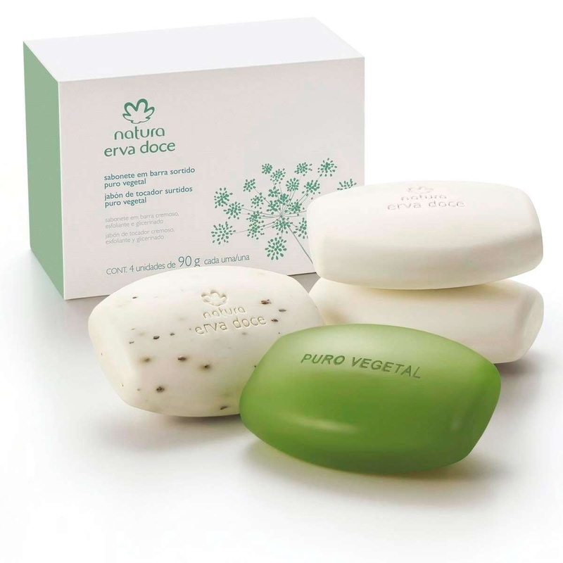Sabonete Sortido Puro Vegetal Erva Doce - 90 g