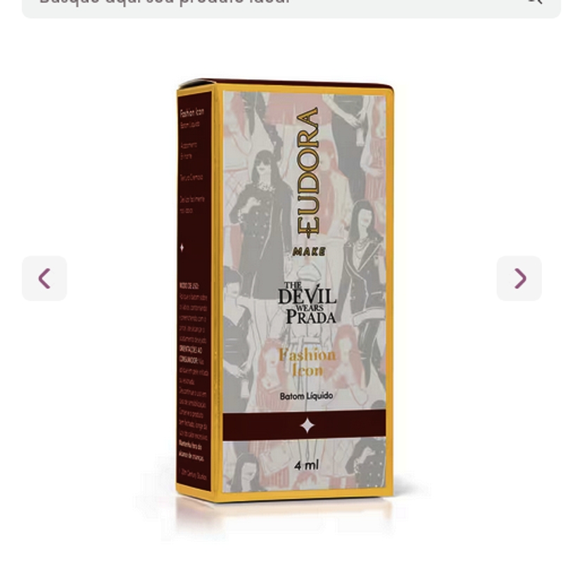 Batom Líquido Cremoso Eudora Make O Diabo Veste Prada Fashion Icon Caramel 4ml - foto 7
