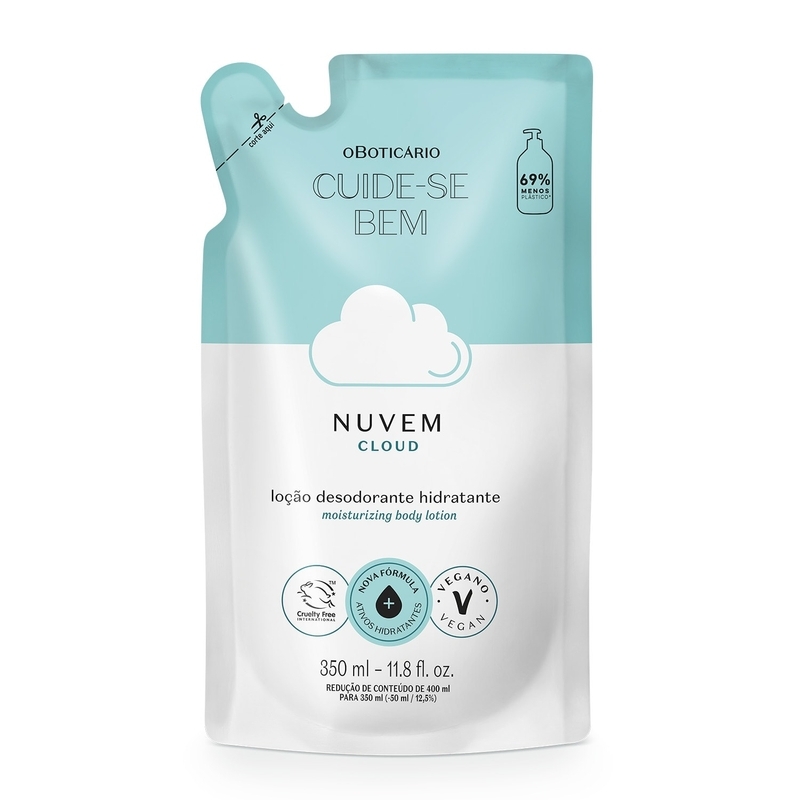 Refil Loção Desodorante Hidratante Cuide-se Bem Nuvem 350ml