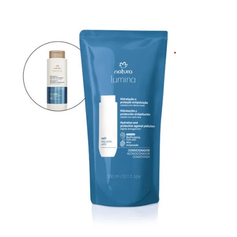 Refil Condicionador Lumina Hidratação e Proteção Antipoluição 300ml