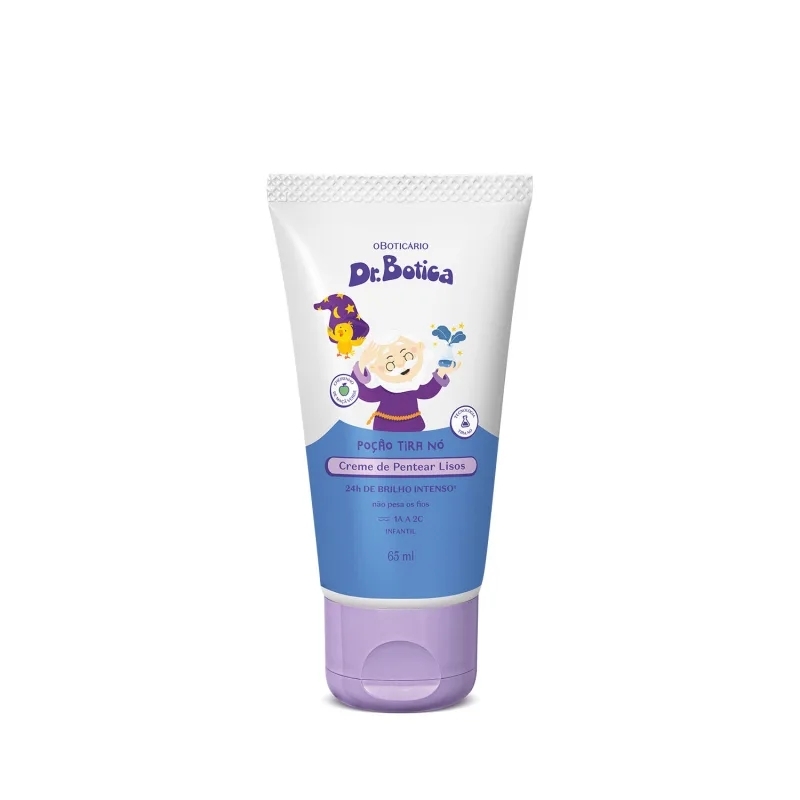 Creme Para Pentear Infantil Dr. Botica Poção Tira Nó Cabelos Lisos 1A a 2C 65ml - Oferta Válida Apenas No Pix