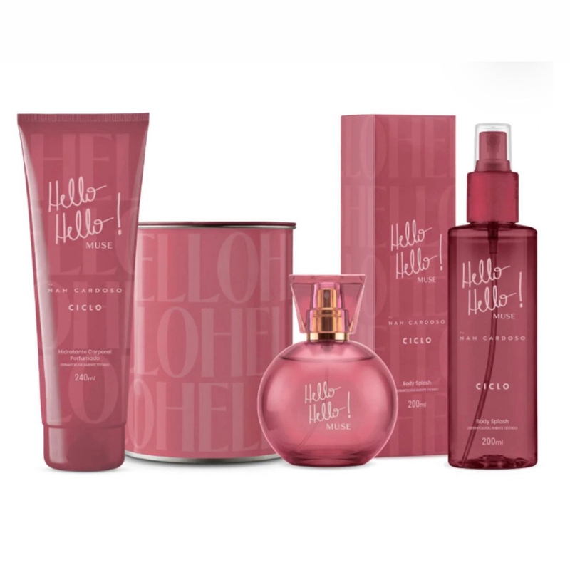 Combo Kit Linha Completa Muse Deo Colônia 100ml + Body + Hidratante